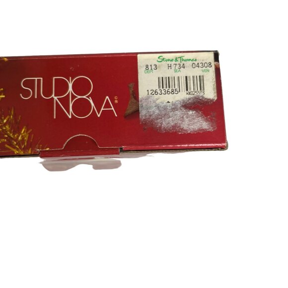 Studio Nova Glass Yuletide Spirit Gold Sweet Candy Dish Christmas Tree - Picture 5 of 8